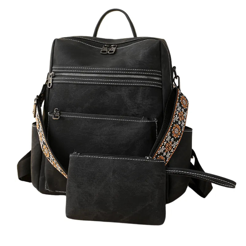 Bolsa-mochila-Feminina-de-couro-Vegano-com-Alça-preto