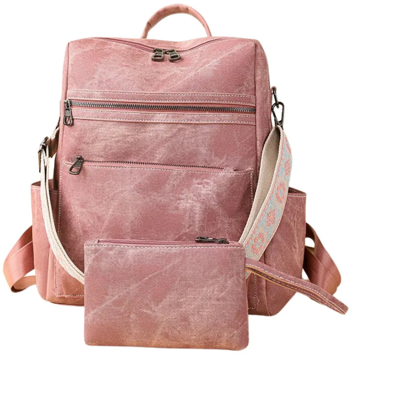 Bolsa-mochila-Feminina-de-couro-Vegano-com-Alça-rosa