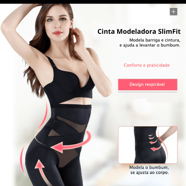 Super Cinta Modeladora SlimFit (com Faixas de Alta Compressão) Pascualo